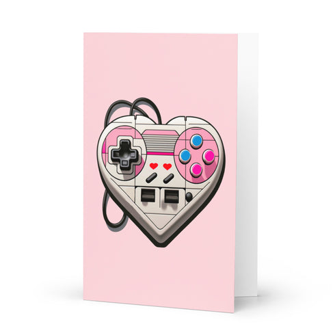 Video Gamer Valentine's Day Greeting Card
